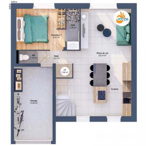 For sale Antrain VAL-COUESNON 6 rooms 94 m2 Ille et vilaine (35560) photo 2