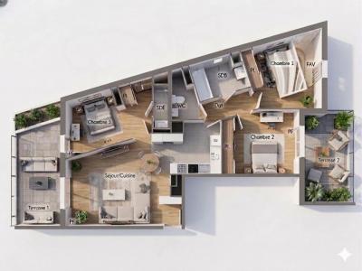 Annonce Vente 4 pi�ces Appartement Beziers 34