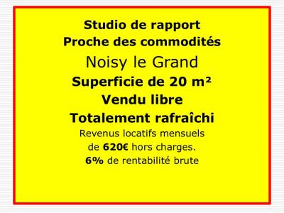 For sale Noisy-le-grand 1 room 20 m2 Seine saint denis (93160) photo 0