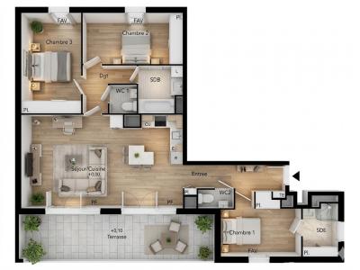 Annonce Vente 4 pi�ces Appartement Beziers 34