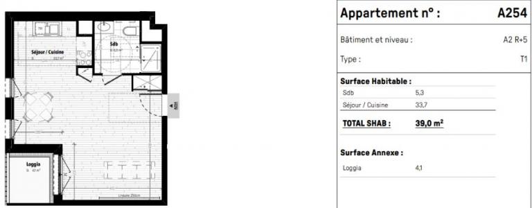 For sale Cergy 1 room 39 m2 Val d'Oise (95000) photo 2