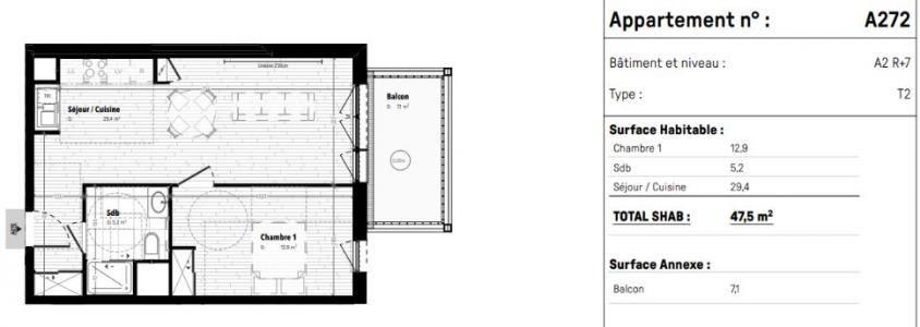 Acheter Appartement 47 m2 Cergy
