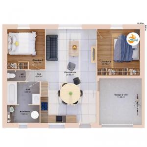 For sale Saint-laurent-sur-sevre 4 rooms 61 m2 Vendee (85290) photo 2