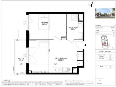 For rent Monteux 2 rooms 45 m2 Vaucluse (84170) photo 2