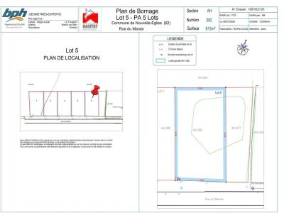 Annonce Vente Terrain Nouvelle-eglise 62