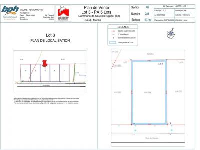 Annonce Vente Terrain Nouvelle-eglise 62