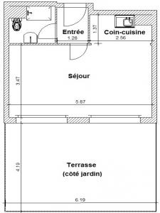 For rent Nantes 1 room 28 m2 Loire atlantique (44000) photo 3