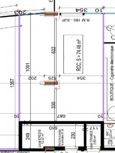 Louer Local commercial 77 m2 Rochefort