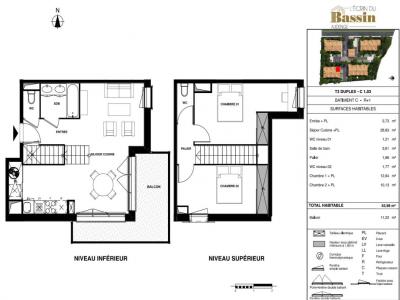 Louer Appartement 64 m2 Audenge