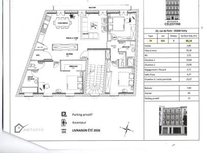 Annonce Vente 5 pi�ces Appartement Vichy 03