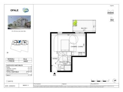 For rent Dijon 1 room 27 m2 Cote d'or (21000) photo 1