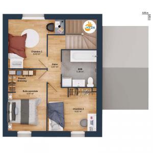 For sale Bourg-des-comptes 5 rooms 74 m2 Ille et vilaine (35890) photo 3