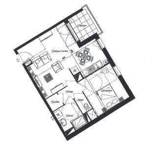 For rent Saint-sebastien-sur-loire 2 rooms 48 m2 Loire atlantique (44230) photo 0