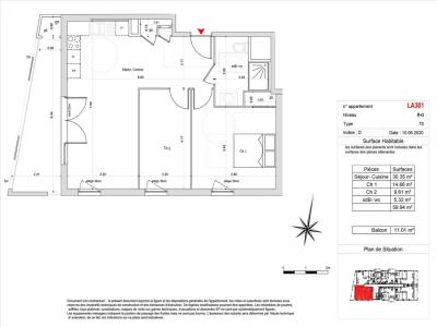 For rent Quetigny 3 rooms 59 m2 Cote d'or (21800) photo 3