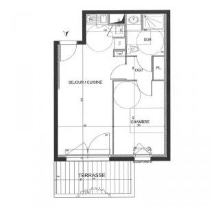 For rent Carquefou 2 rooms 41 m2 Loire atlantique (44470) photo 4