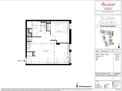 For rent Vertou 2 rooms 48 m2 Loire atlantique (44120) photo 2