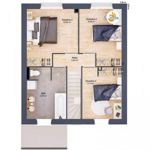 For sale Romagne 5 rooms 73 m2 Ille et vilaine (35133) photo 3