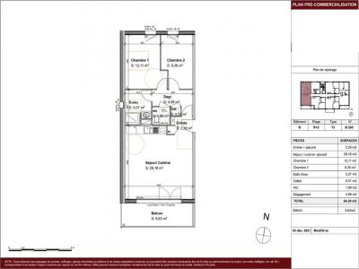 For rent Angers 3 rooms 64 m2 Maine et loire (49000) photo 4
