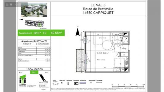 Louer Appartement Carpiquet 527 euros