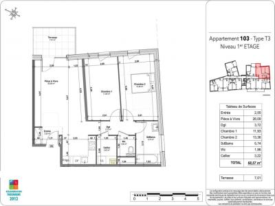 Annonce Location 3 pi�ces Appartement Nancy 54