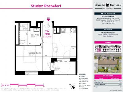 For rent Rochefort 1 room 30 m2 Charente maritime (17300) photo 0
