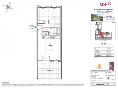 Louer Appartement 69 m2 Noyarey