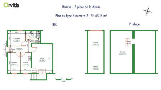 For rent Reneve 3 rooms 63 m2 Cote d'or (21310) photo 0