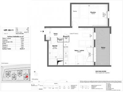 For rent Bezannes 2 rooms 45 m2 Marne (51430) photo 4