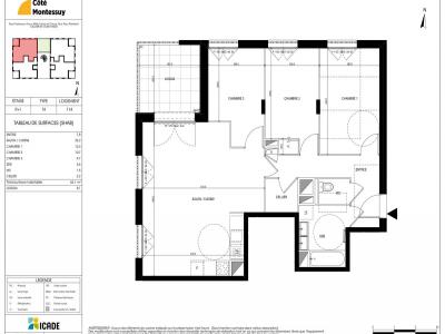 For sale Caluire-et-cuire 4 rooms 82 m2 Rhone (69300) photo 2