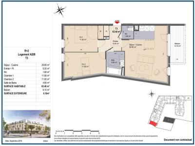Annonce Location 3 pi�ces Appartement Luisant 28
