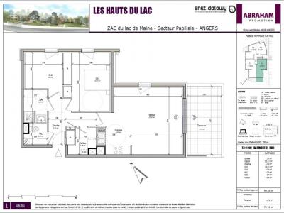 Louer Appartement 64 m2 Angers