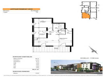 Annonce Location 3 pi�ces Appartement Saint-louis 68