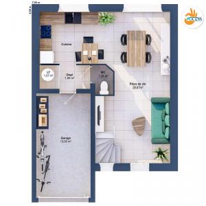 Acheter Maison 73 m2 Hede