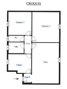 For rent Levallois-perret 3 rooms 56 m2 Hauts de Seine (92300) photo 1