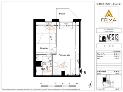 For rent Perenchies 2 rooms 43 m2 Nord (59840) photo 2