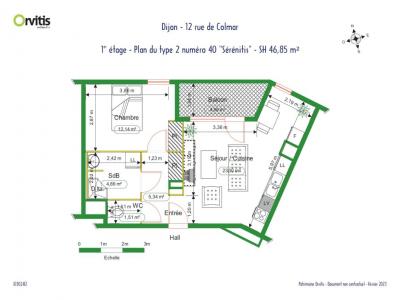 Annonce Location 2 pi�ces Appartement Dijon 21
