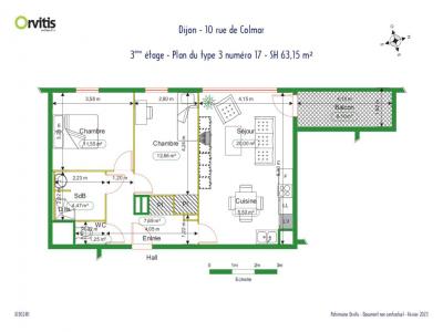 Annonce Location 3 pi�ces Appartement Dijon 21