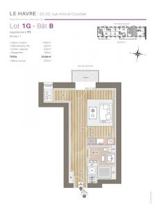 For rent Havre 1 room 23 m2 Seine maritime (76600) photo 2