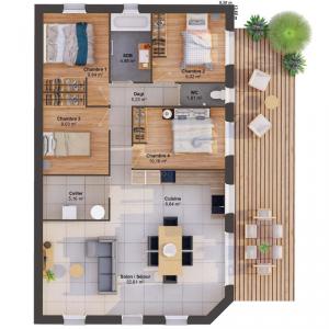 For sale Breuil-en-auge 6 rooms 96 m2 Calvados (14130) photo 2