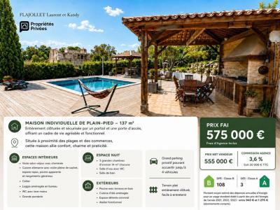 For sale Sainte-lucie-de-porto-vecchio 5 rooms 137 m2 Corse (20144) photo 1