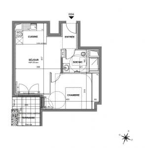 For rent Blanc-mesnil 2 rooms 43 m2 Seine saint denis (93150) photo 2