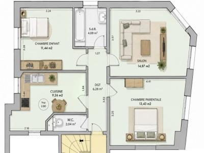 Annonce Vente 3 pi�ces Appartement Saint-cloud 92