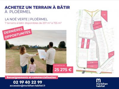 Annonce Vente Terrain Ploermel 56