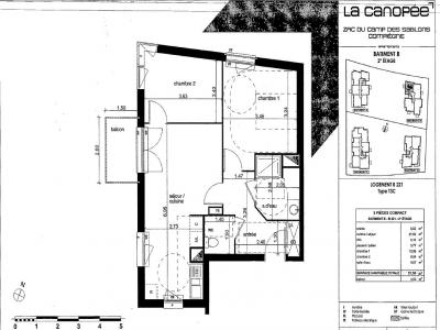 For rent Compiegne 3 rooms 57 m2 Oise (60200) photo 3