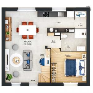 For sale Caden 6 rooms 93 m2 Morbihan (56220) photo 4