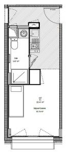 For rent Lyon-8eme-arrondissement 1 room 22 m2 Rhone (69008) photo 1
