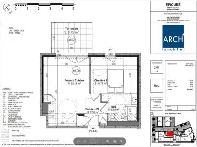 Annonce Location 2 pi�ces Appartement Rennes 35