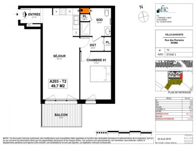 For rent Reims 2 rooms 49 m2 Marne (51100) photo 4