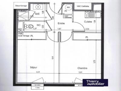 For sale Nantes 2 rooms 38 m2 Loire atlantique (44300) photo 1