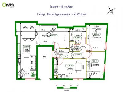 For rent Auxonne 4 rooms 79 m2 Cote d'or (21130) photo 0